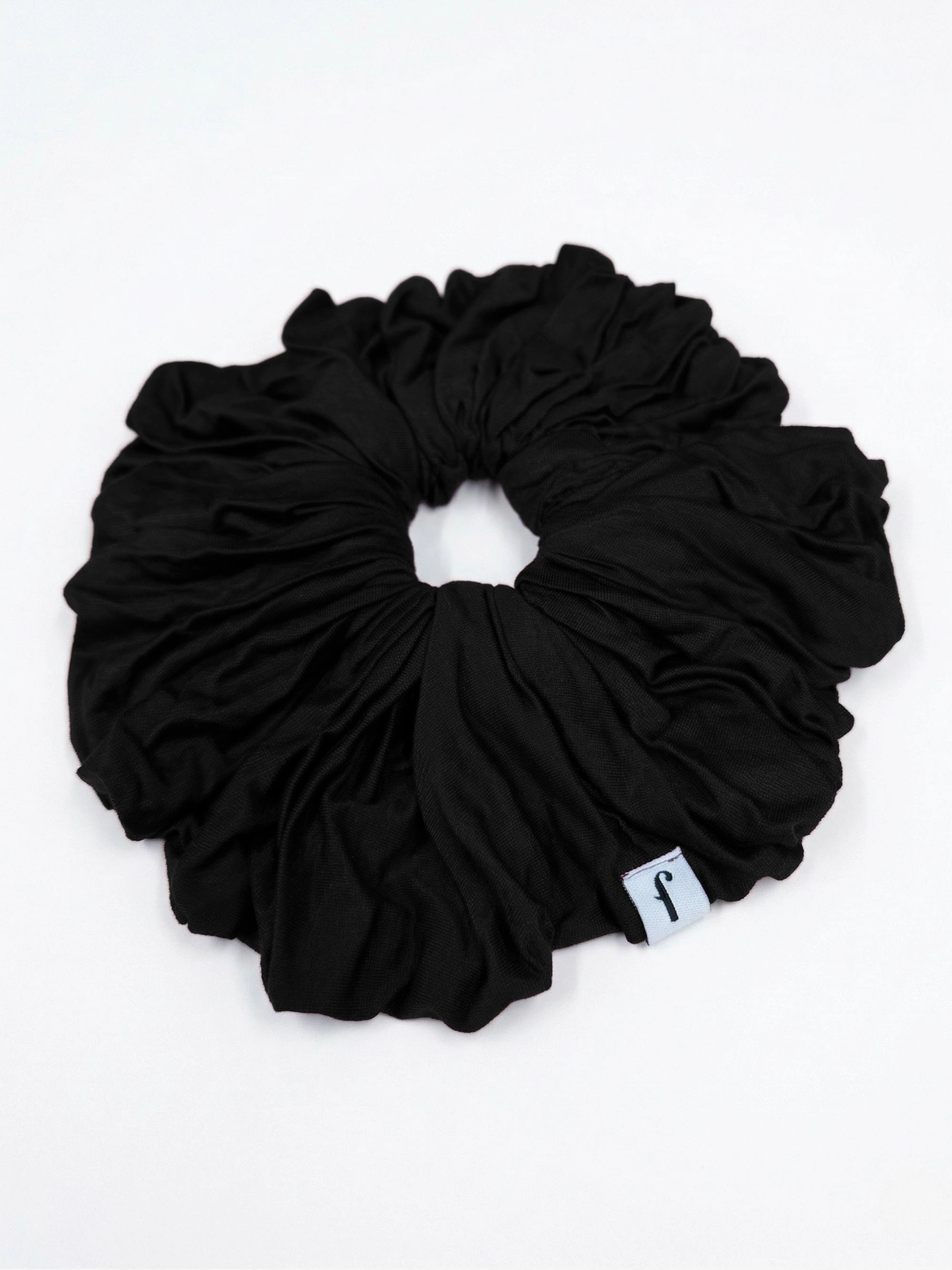Premium Jersey Scrunchies - Black