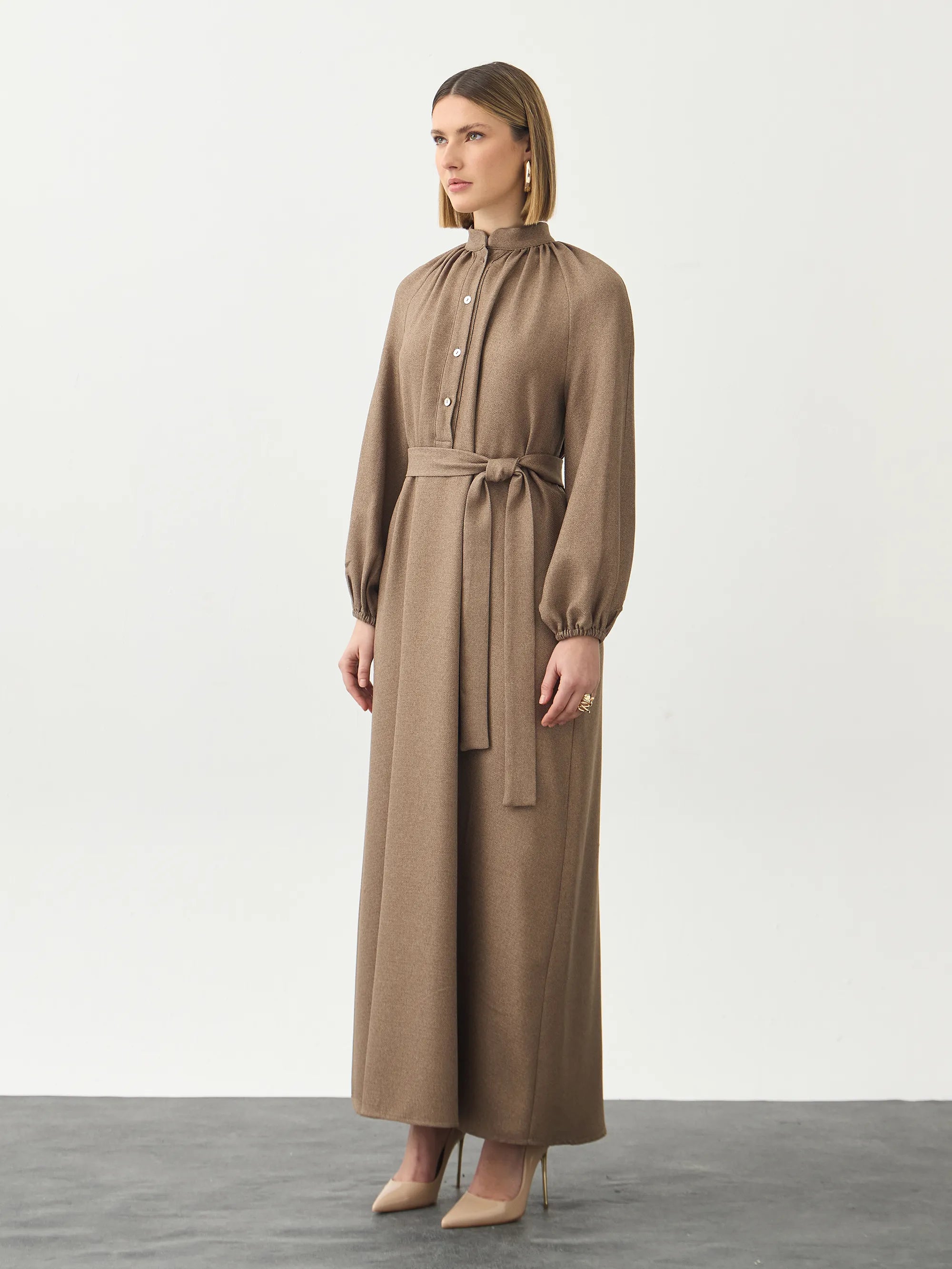 Basic Taupe Dress